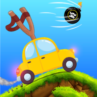 Car Slingshot: Mountain Climb Game