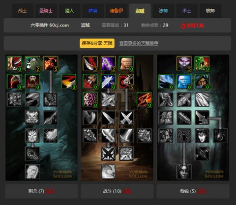 魔兽世界贼学什么专业