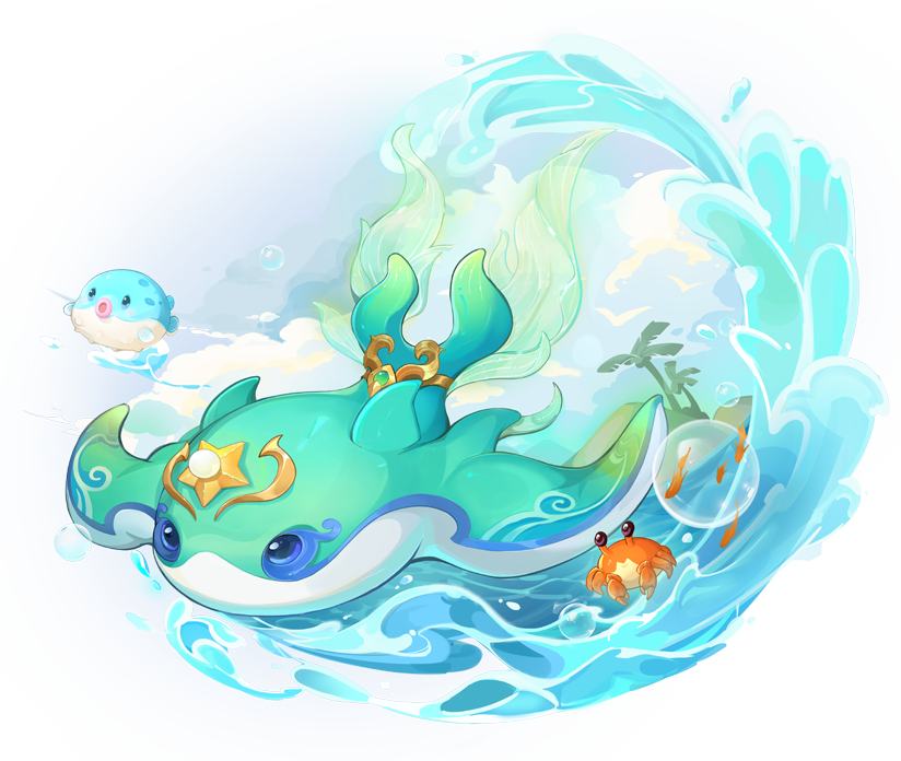 浮光鳐鱼 畅游海洋 《逍遥情缘》手游全新坐骑浮光鳐登场！[图1]