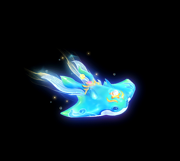 浮光鳐鱼 畅游海洋 《逍遥情缘》手游全新坐骑浮光鳐登场！[图2]