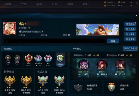 英魂之刃最高什么段位