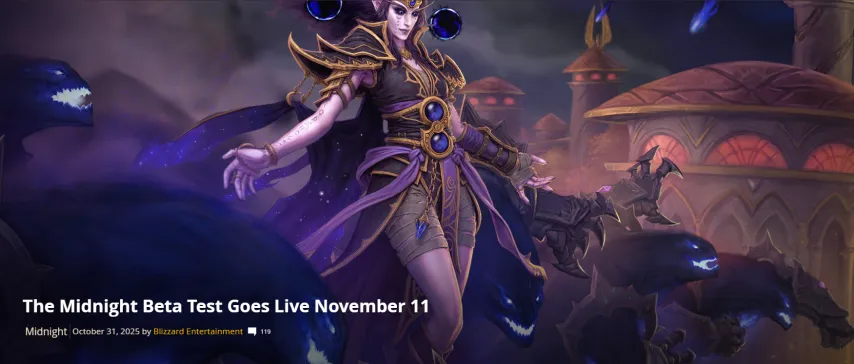 《魔兽世界》“至暗之夜”B测定档11月12日